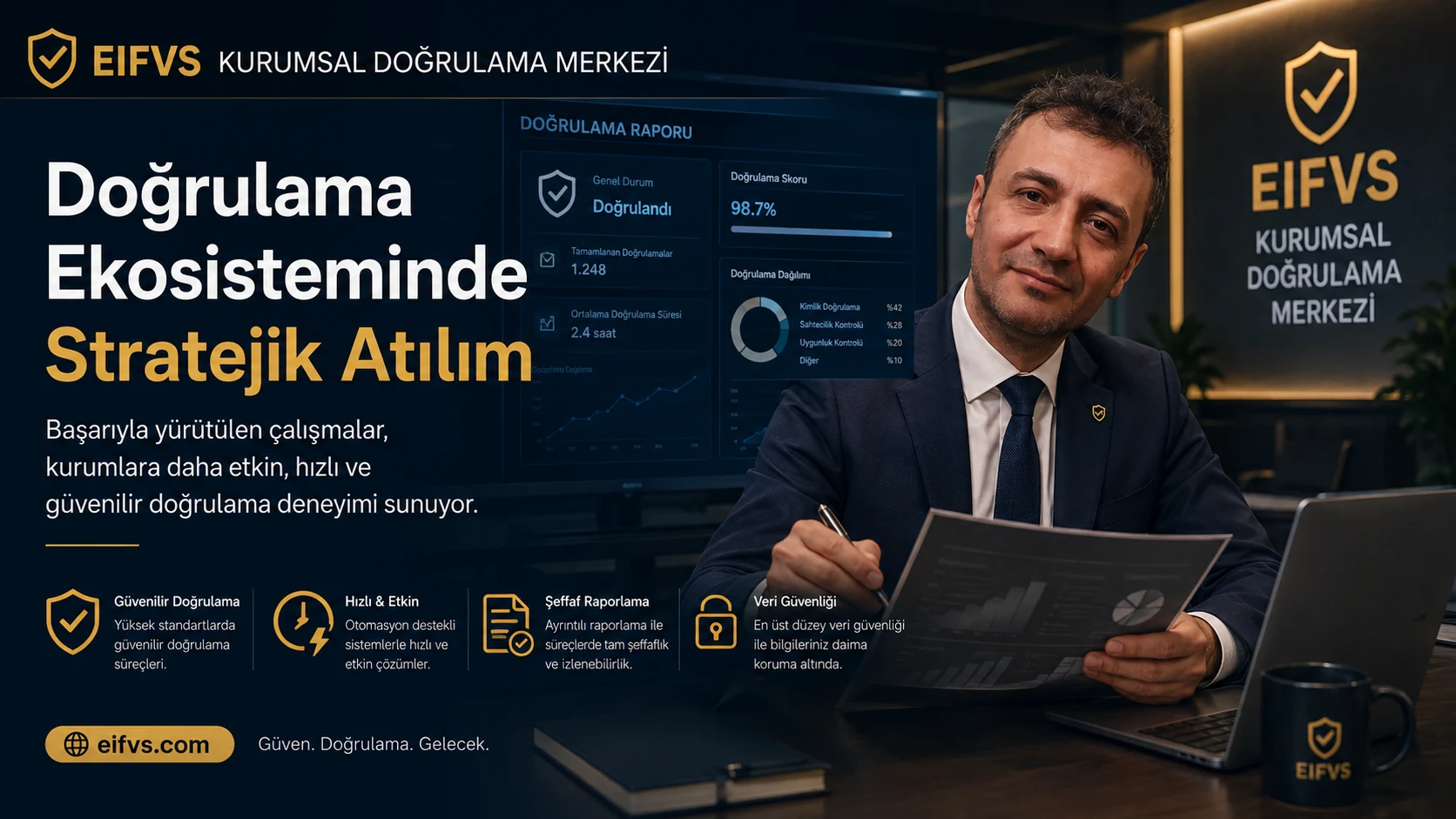 Prof. Dr. Bilal Semih Bozdemir EIFVS doğrulama ekosisteminde stratejik atılım raporunu incelerken